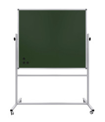 Tablă magnetică dublă Whiteboard + Cretă 90×120 cm, suport mobil, PANDA – Biro Solutions